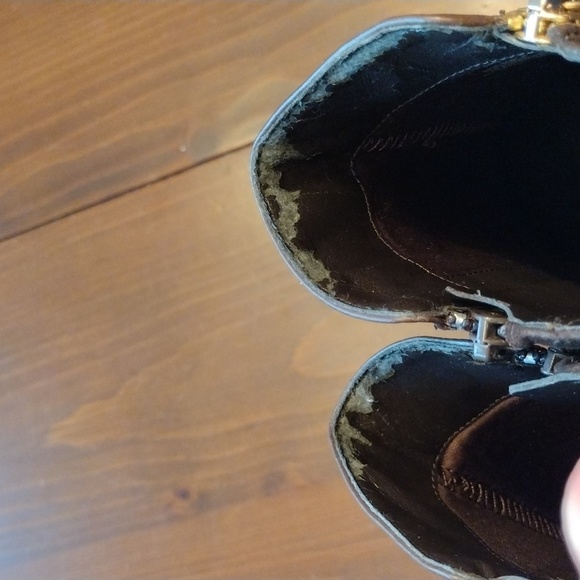 Isaac Mizrahi Leather & Suede Kierra Wedge Ankle Boot, Brown, Size 7.5 W Women's - Picture 8 of 9